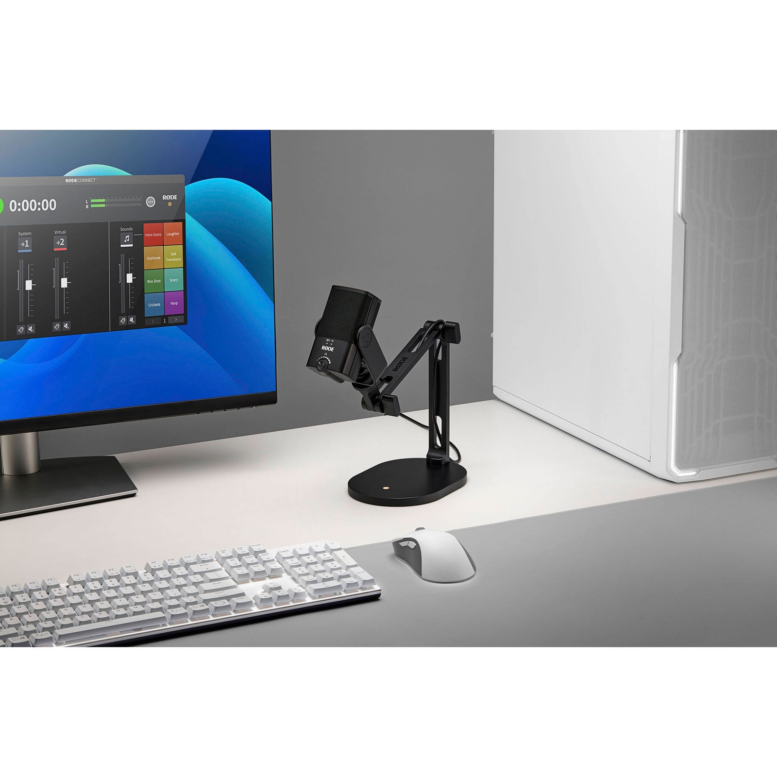 Rode DS2 Desktop Studio Arm for Microphones with Rode XLR Cable (10′ Orange)
