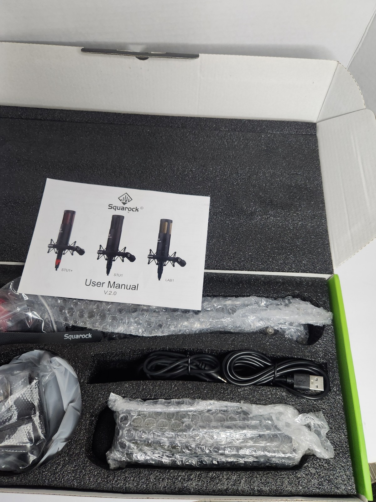 Podcast Studio Dynamic Microphone LAB1 with 3.5mm Audio XLR Cable for Podcast