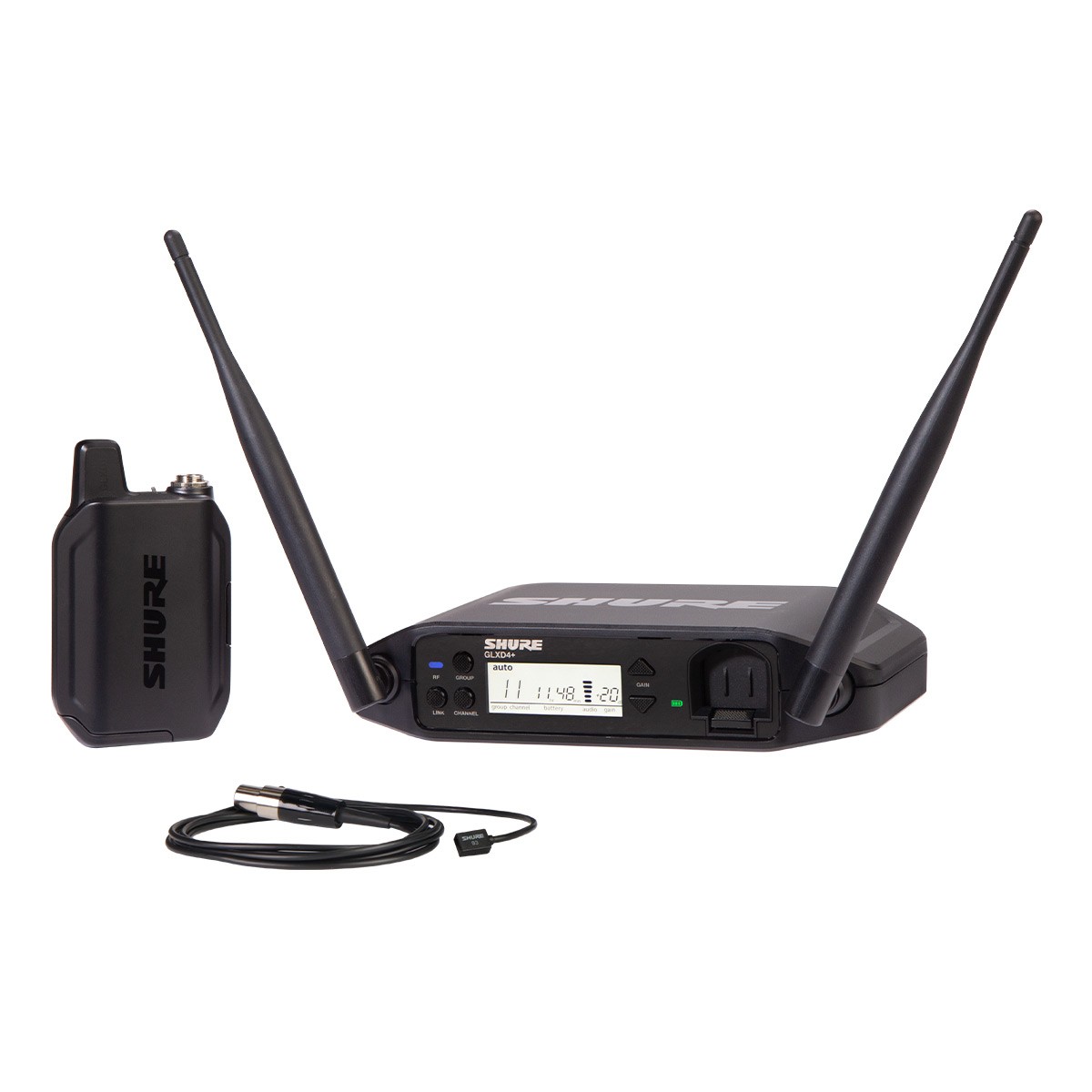 Shure GLXD14+/93-Z3 Dual Band Wireless System with GLXD4+ Tabletop Receiver, GL