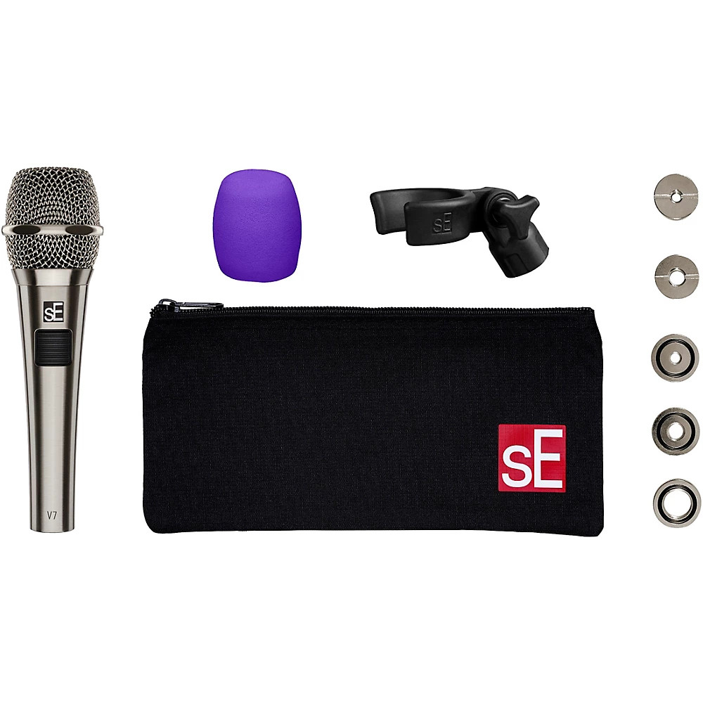 sE Electronics V7 PTT Talkback Dynamic Microphone – Nickel