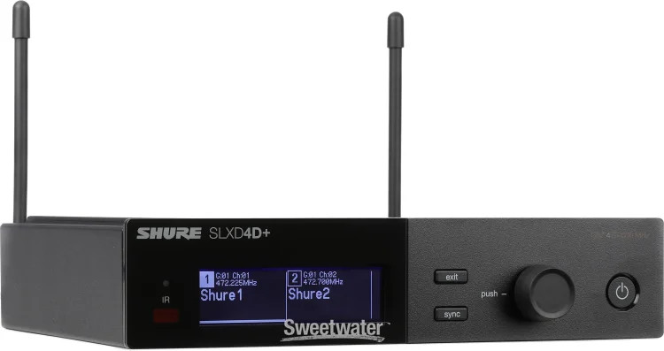 Shure SLXD14D+ Dual Wireless Bodypack System – G57 Band