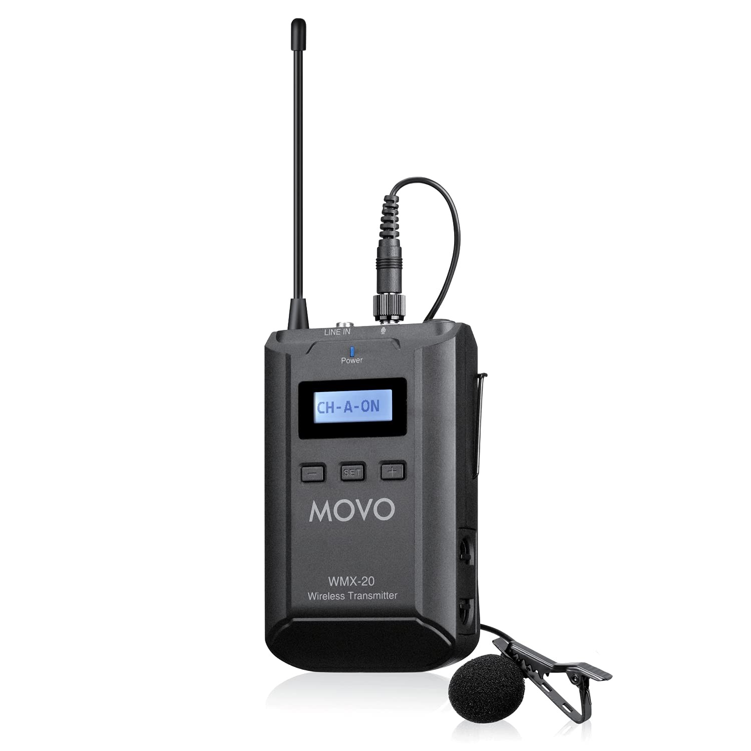 Movo WMX-20-TX Omnidirectional Wireless Lavalier Microphone and Transmitter