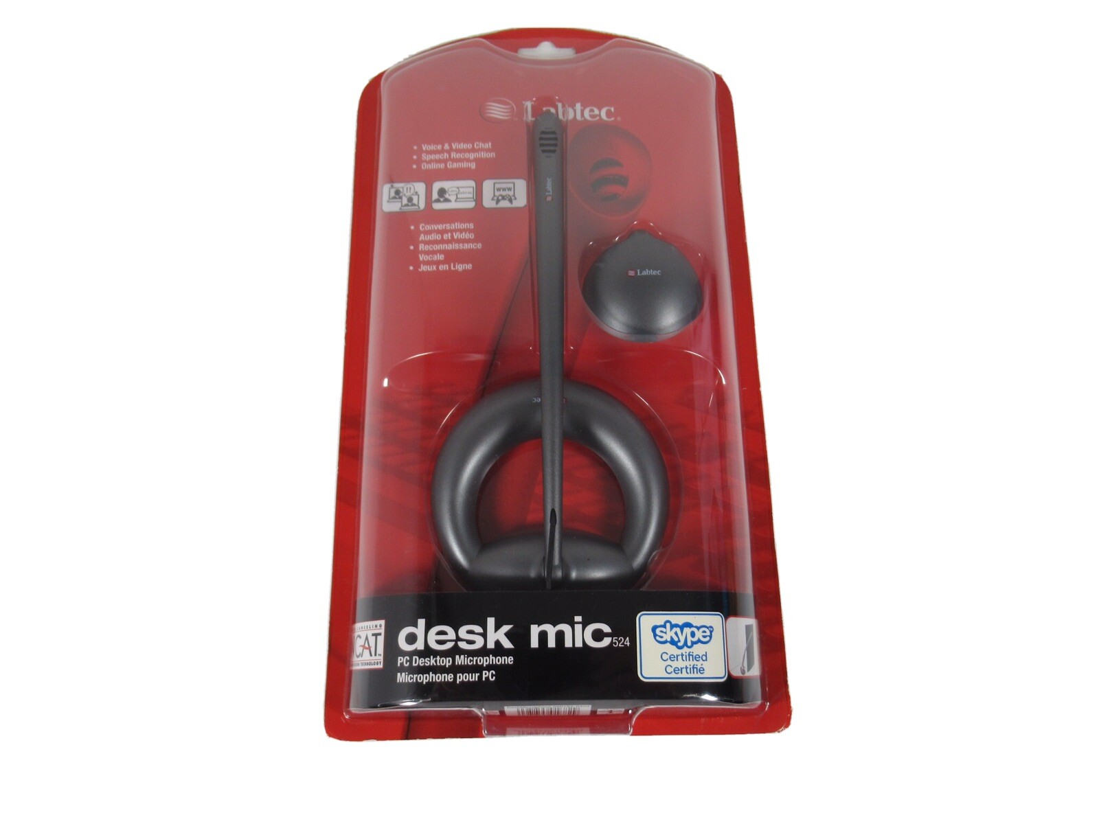 NEW Labtec NCAT Desk Mic PC Desktop Microphone 524 For PC Computers B1