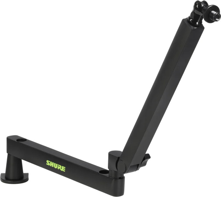 Shure SH-BROADCAST2 Low-profile Articulating Desktop Mic Boom Stand – Black