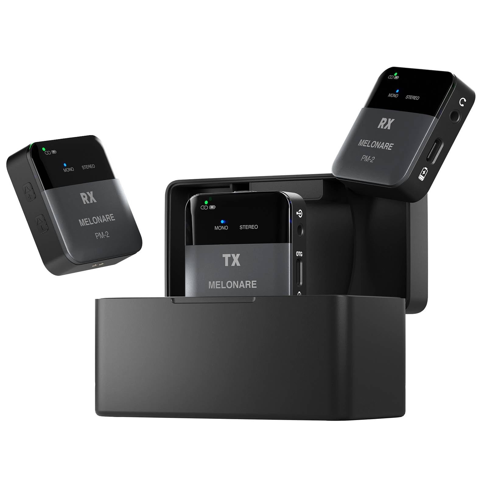 PM-2 Portable Wireless in Ear Monitor System w/Charging Case, Wireless Audio …