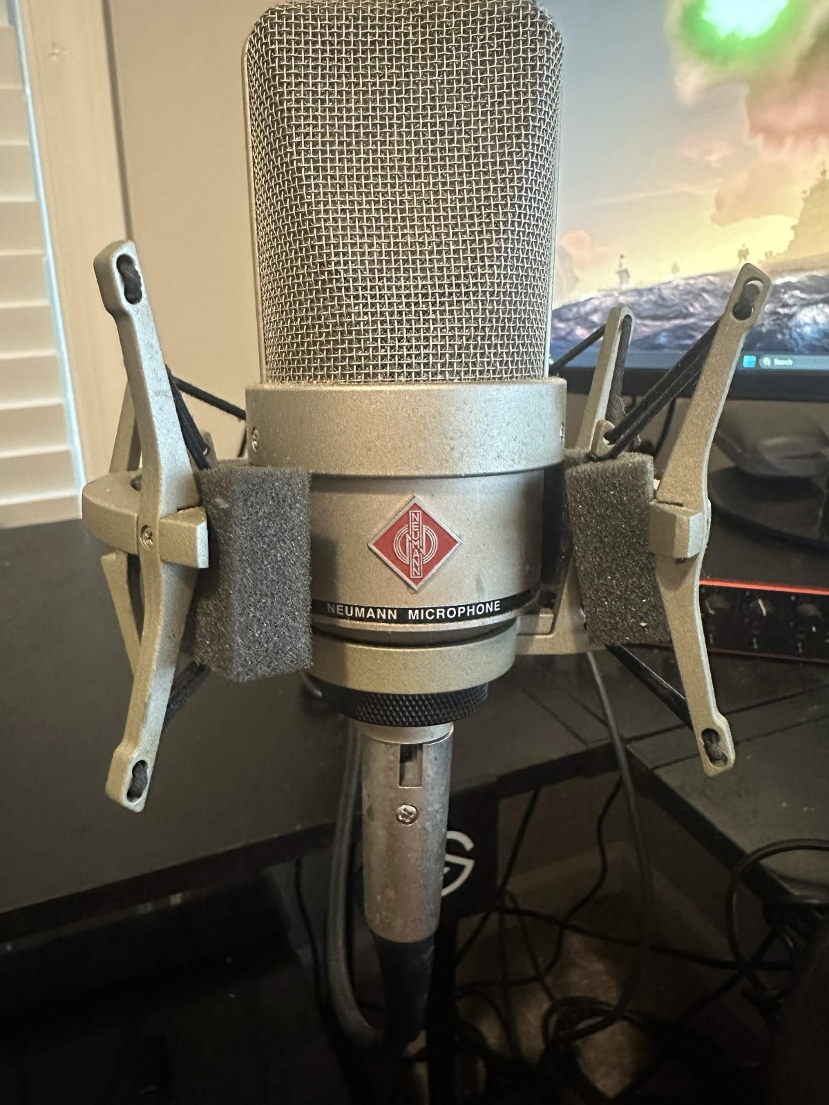 Neumann TLM 103 Silver Condenser Microphone w/ EA 1 Shock Mount & Original Box