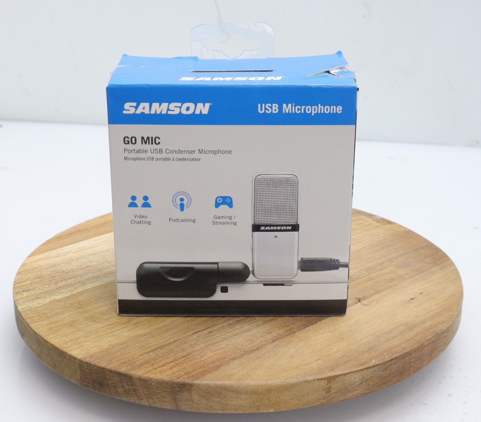 Samson Go Mic Portable USB Condenser Microphone Recording Streaming Podcast CIB