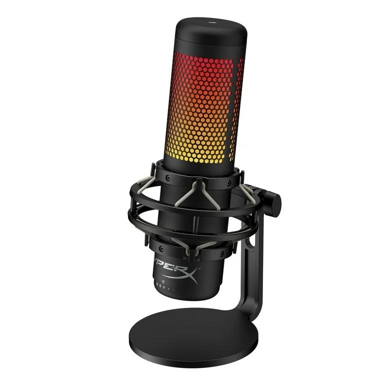 HyperX QuadCast S USB Condenser Microphone Customizable Lighting Streaming