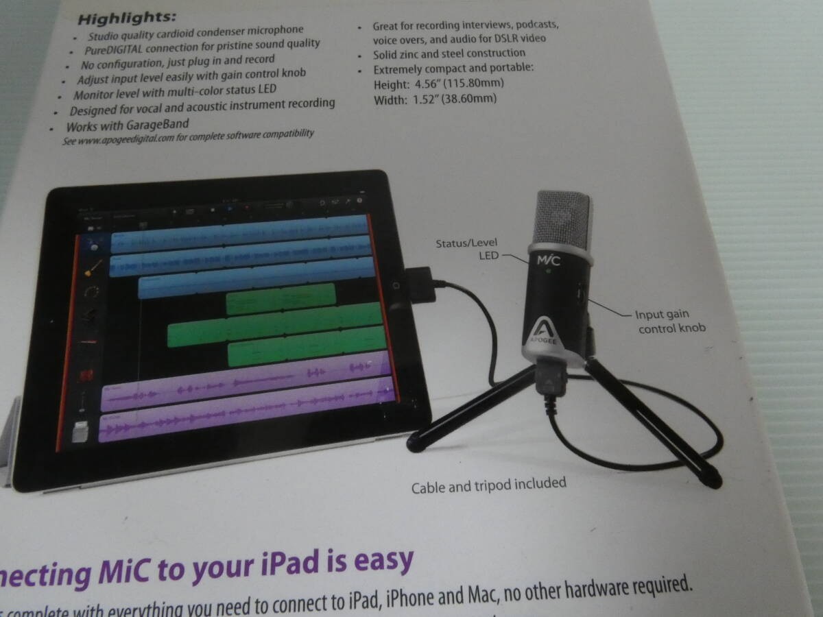 MINT APOGEE USB Microphone Digital Studio Mic