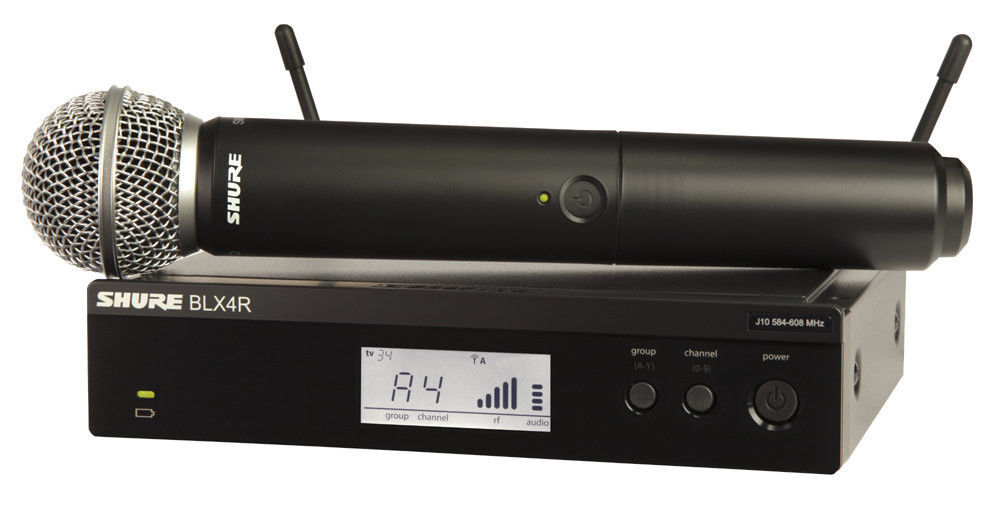 Shure BLX24R/SM58-H10 Wireless Rack-mount Vocal System w/ SM58 H10 (542-572MHz)