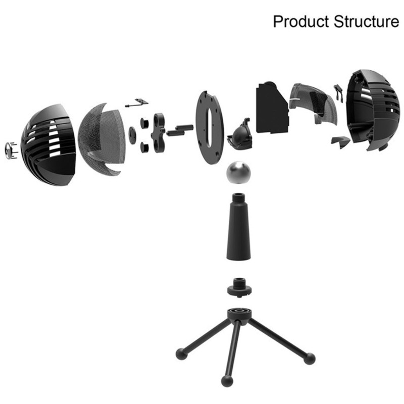 Portable Computer Microphone for Laptop Recording, Meeting, Podcast, Games
