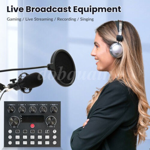 Studio Recording Kit Mixer Condenser Microphone for Live & Music Podcast BM-800