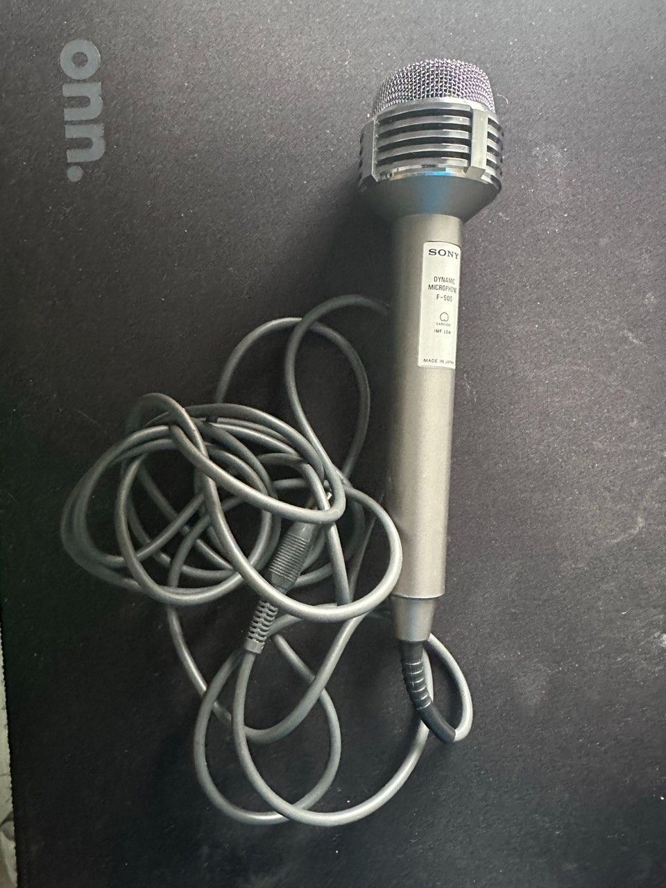 Vintage Sony F-500 Dynamic Microphone Cardioid Low Imp – Made in Japan