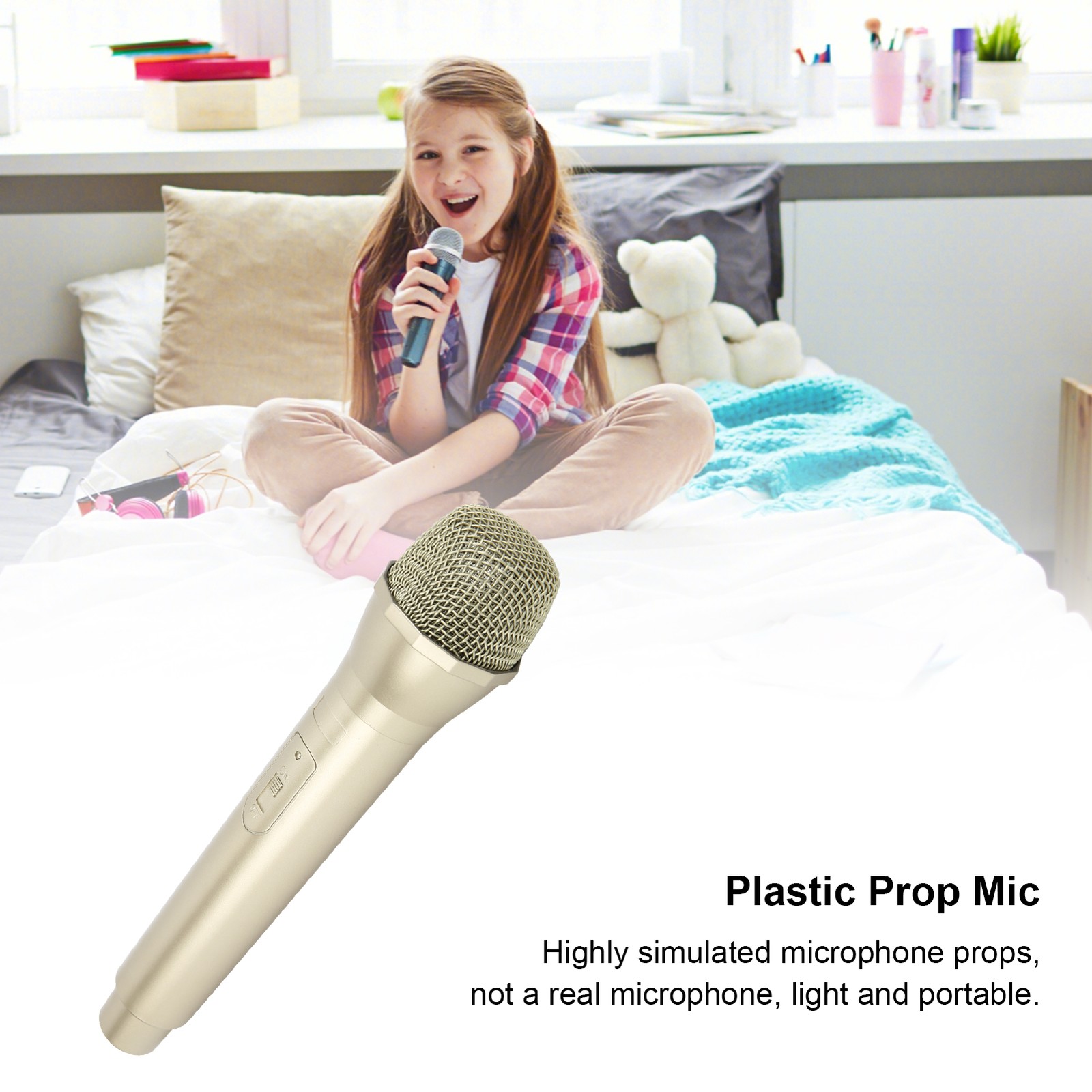 Prop Microphone For Karaoke Dance Shows Practice Microphone Prop For