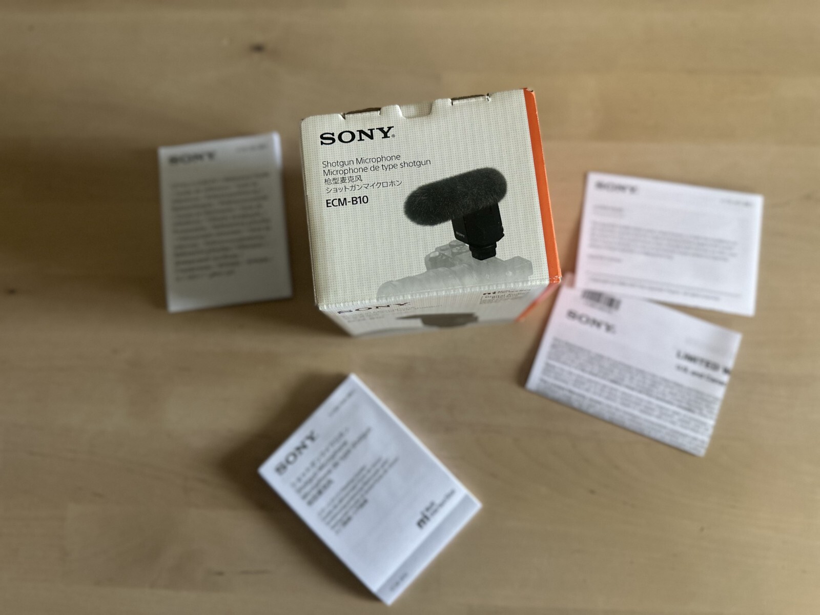 Sony ECM-B10 Shotgun Microphone – Empty Box