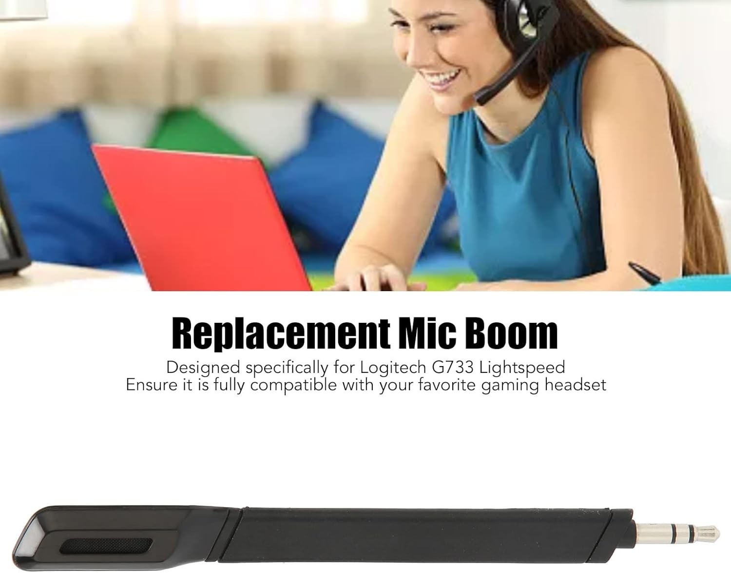 Professional Replacement Microphone for G733 Headset – Clear Noise Reduction
