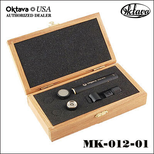 Oktava MK-012-01 HyperCardioid Capsule Mic Kit – Black – New – Wood Jewelers Box