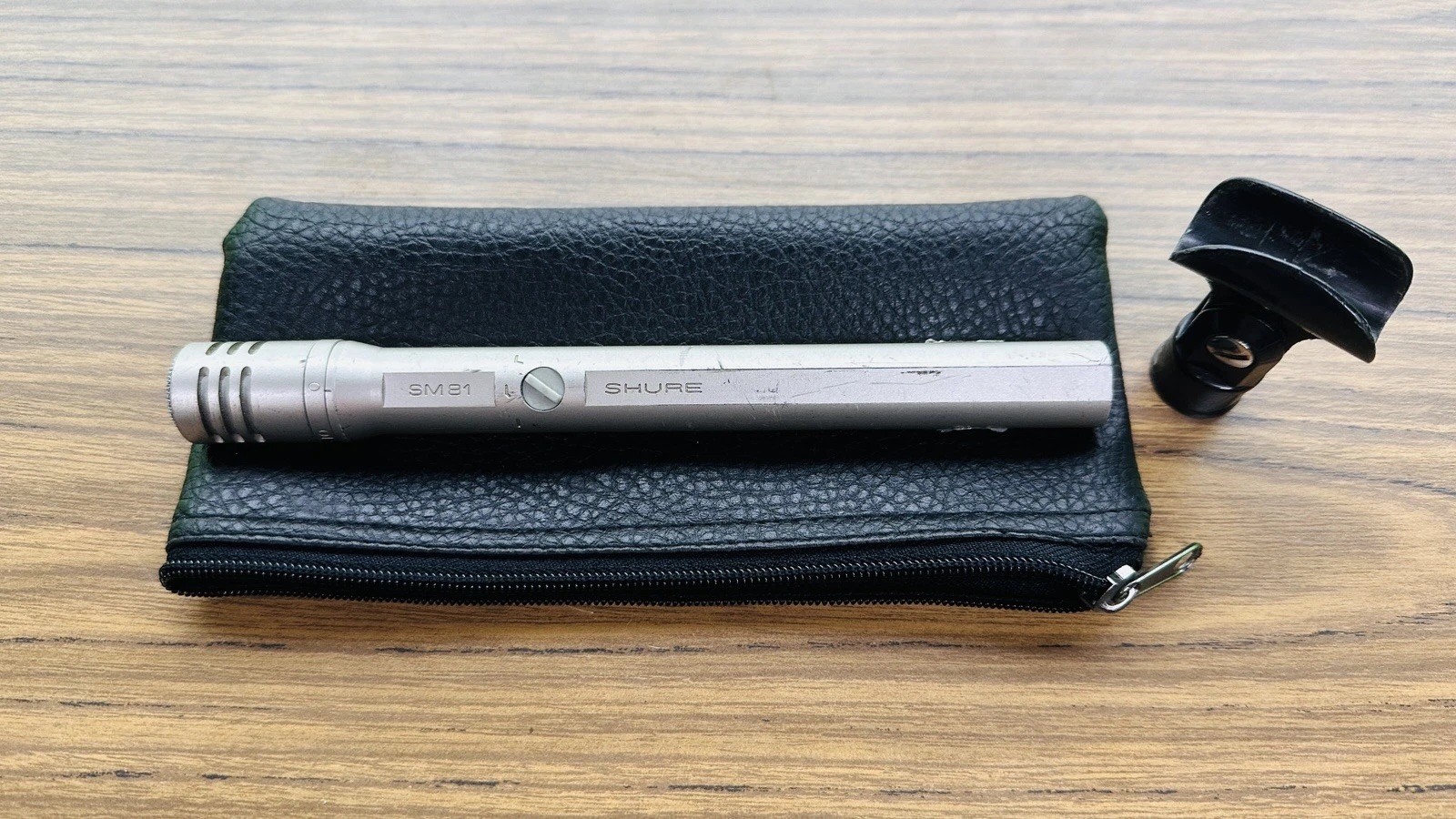 Vintage Shure SM81 Cardioid Condenser Microphone. Made in USA. Silver.