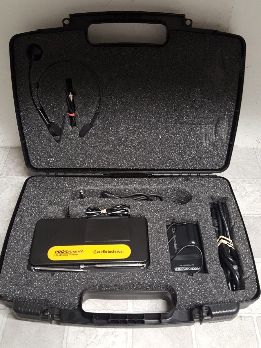 AUDIO-TECHNICA ATW-R200 R80 PROformance Wireless Receiver w/T87 Transmitter READ