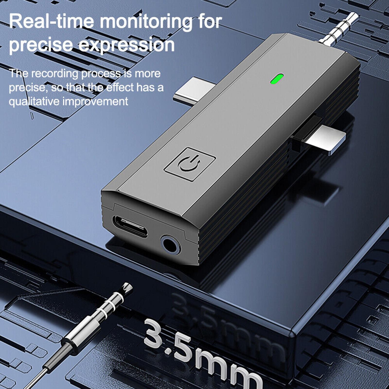 1 Set Microphone Receiver Charger Cable Portable Adapter For Smartphones Camera