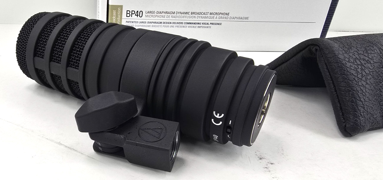 Audio-Technica BP40 Large-Diaphragm Dynamic Broadcast Vocal Microphone MEW