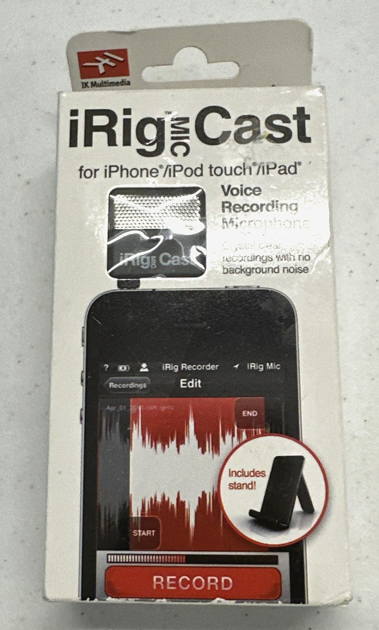 IRIG MIC CAST HANDHELD MICROPHONE For SMARTPHONES & TABLETS /NEW/UNOPENED