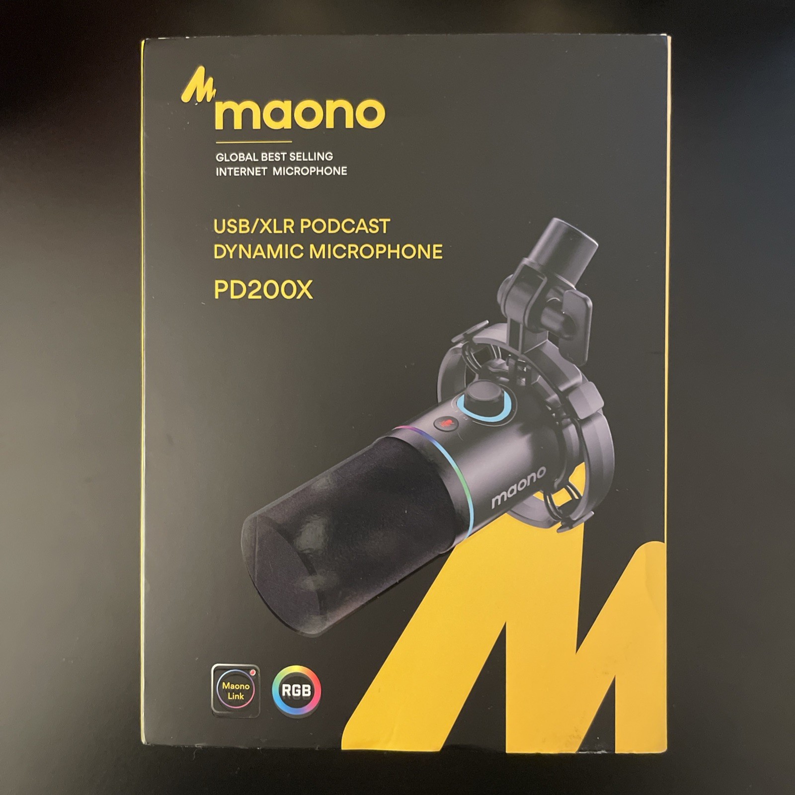 Maono USB/XLR Podcast Dynamic Microphone PD200X – Open Box Unused