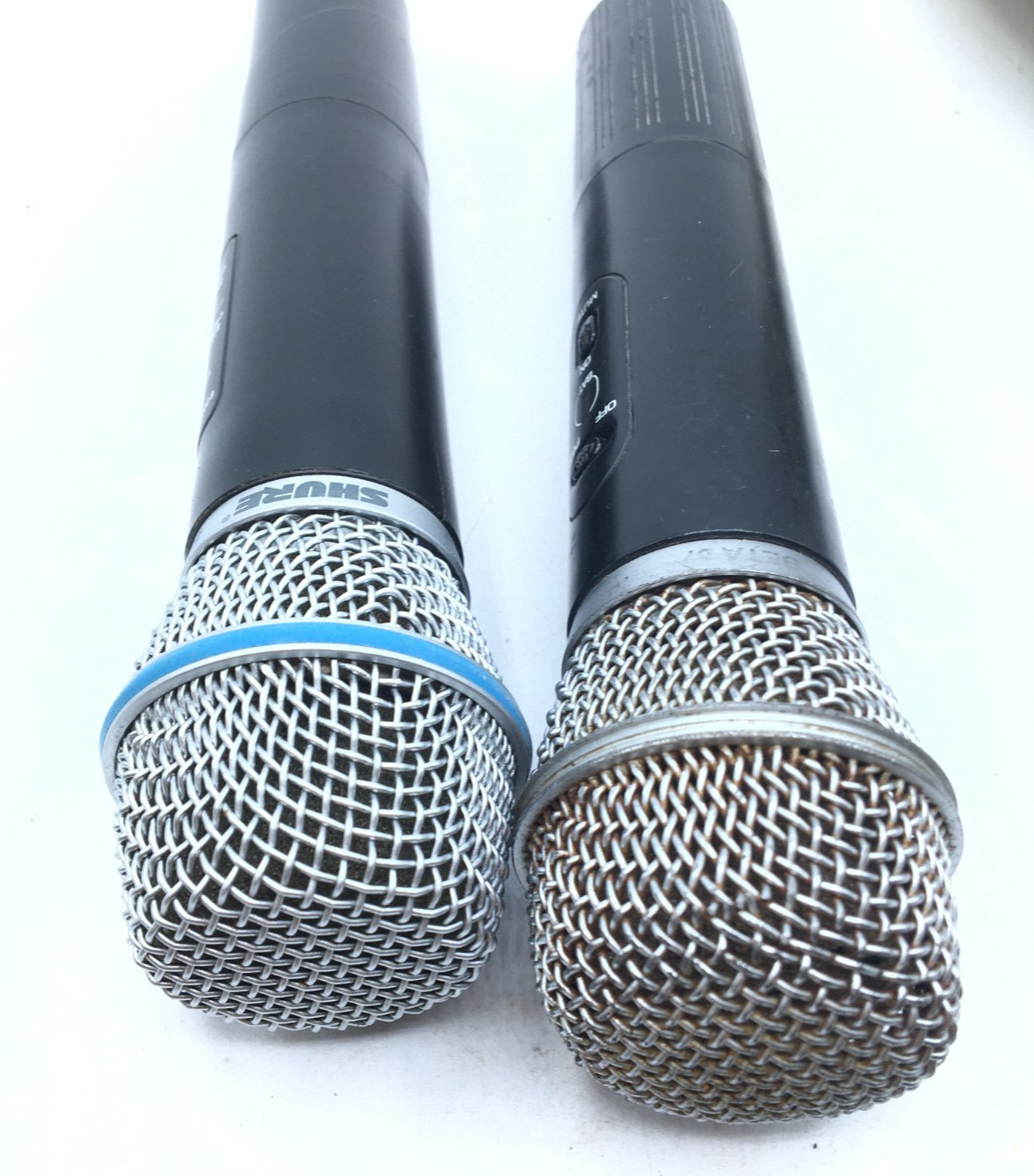 Shure Lot of 2 Handheld Mic Beta 87, 87A LX2 Trans 186.200MHz SC2-CS 180.400MHz