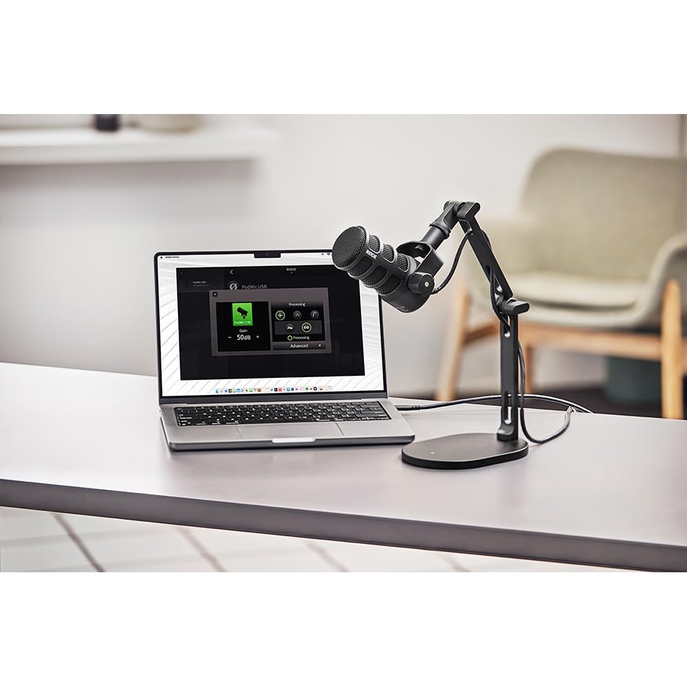 RØDE PodMic USB Versatile Dynamic Broadcast Microphone With XLR and USB Conne…