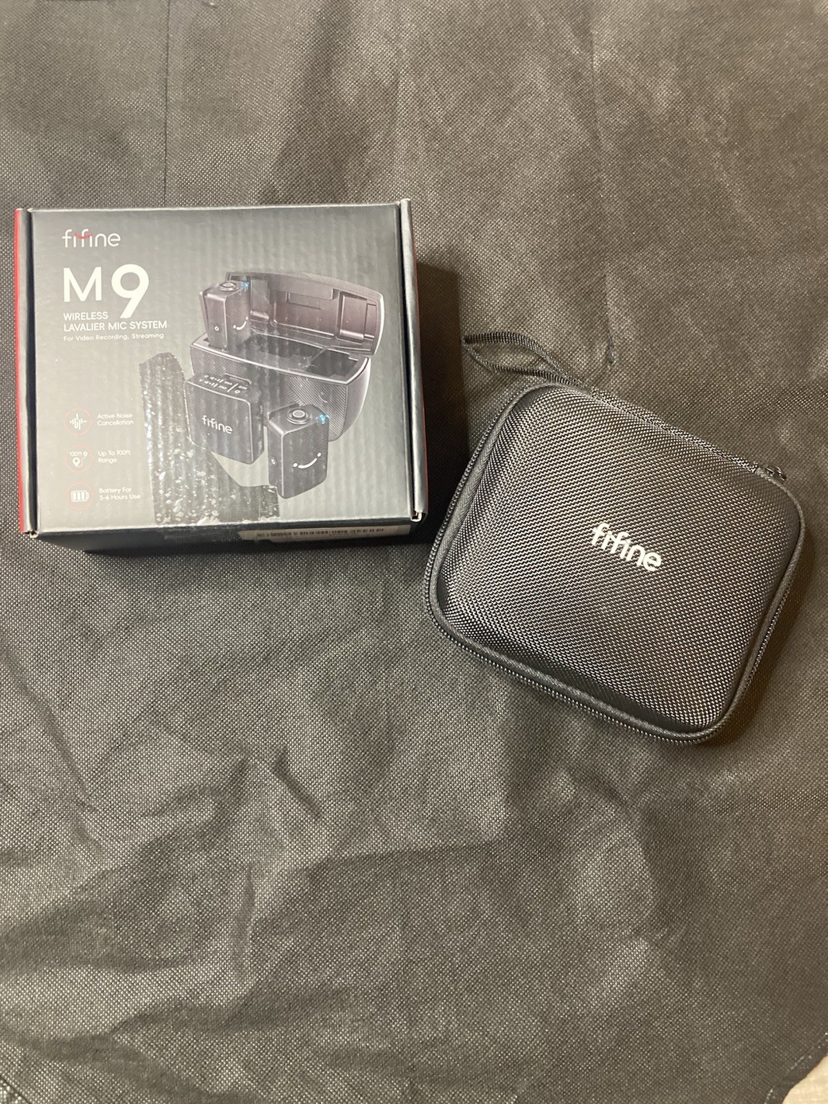 FiFine M9 Wireless Lavalier Mic System For Video Recording, Streaming