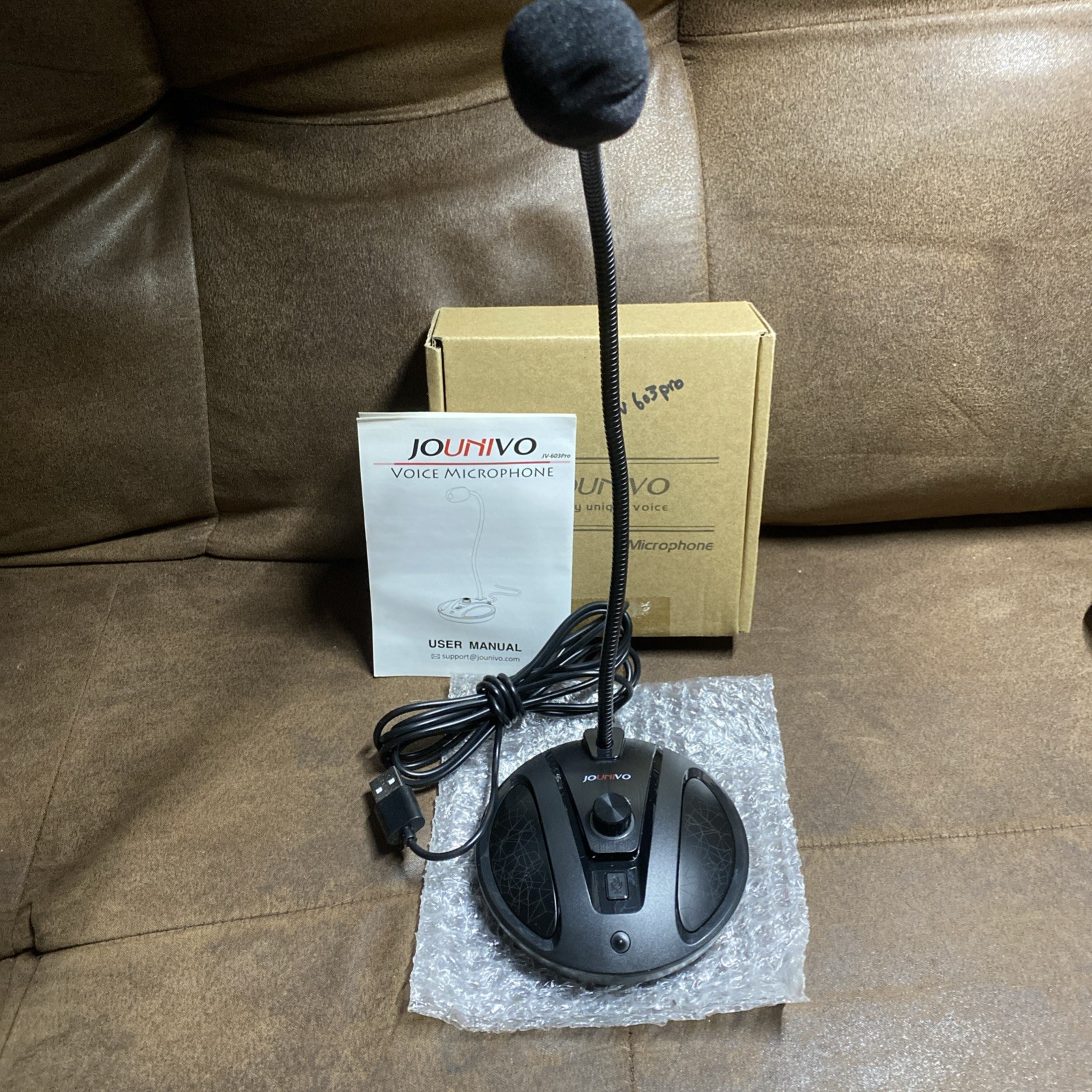 JOUNIVO USB DESKTOP COMPUTER MICROPHONE MIC JV-603 PRO