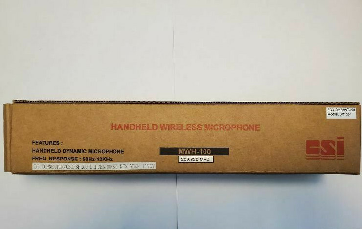 CSI handheld wireless microphone MWH-100 209.820 MHZ model WT-201