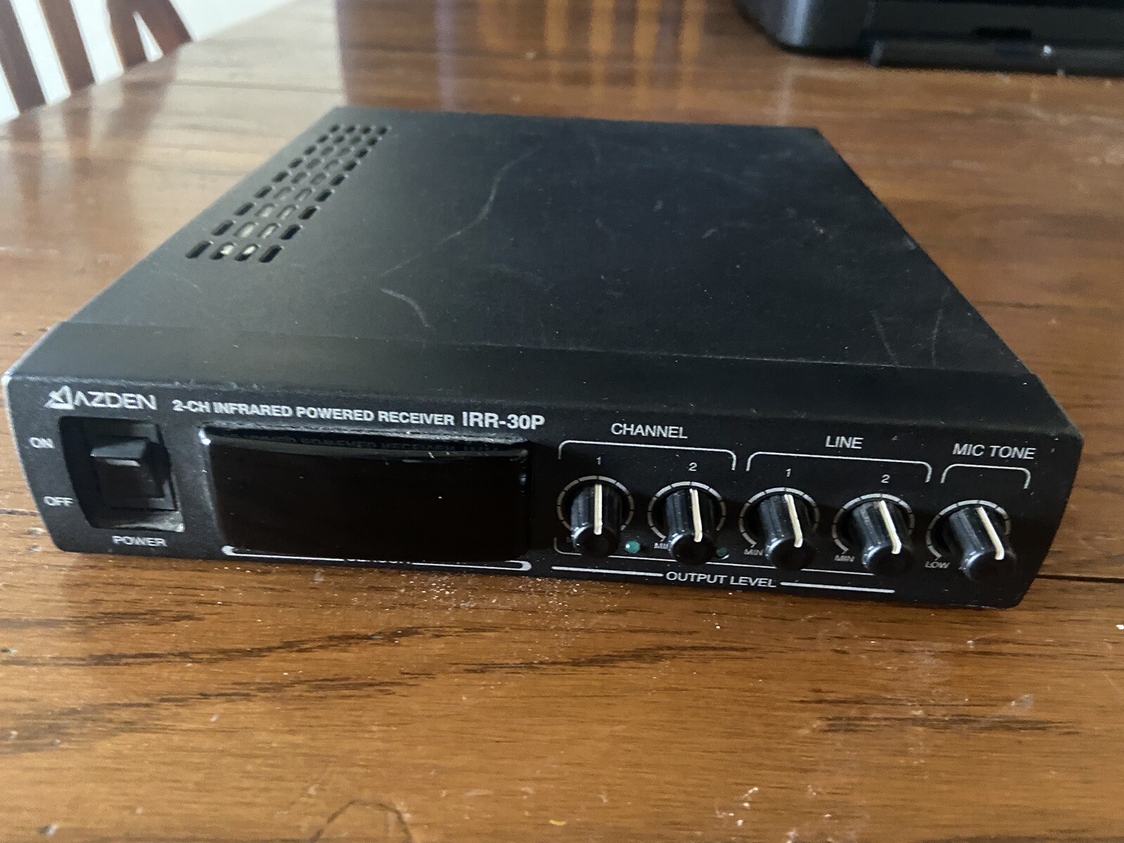 2 Channel Infrared Power Receiver Azden IRR-30P Unit Only (No Cords & Microphone