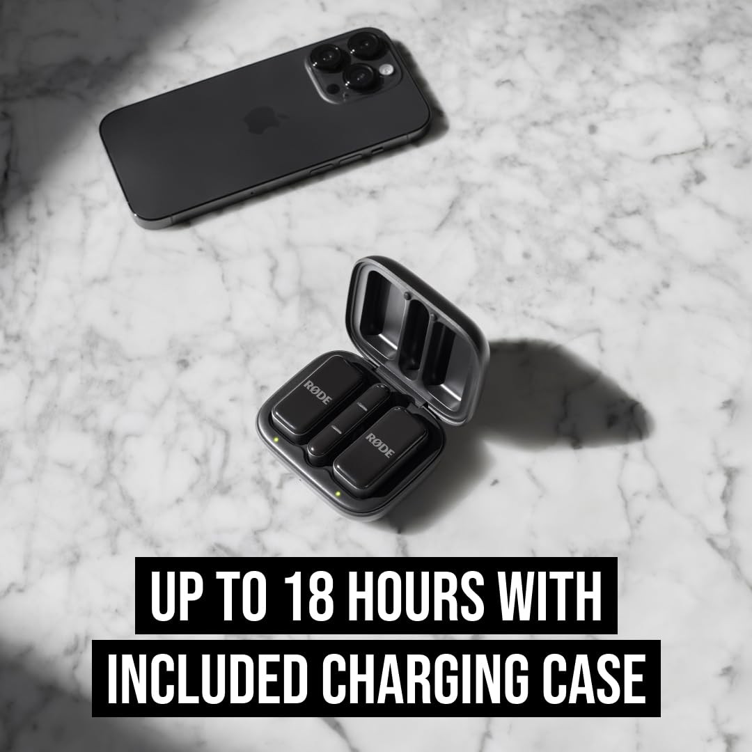RØDE Wireless Micro – Compact Wireless Microphone, Two Mics with Charge Case