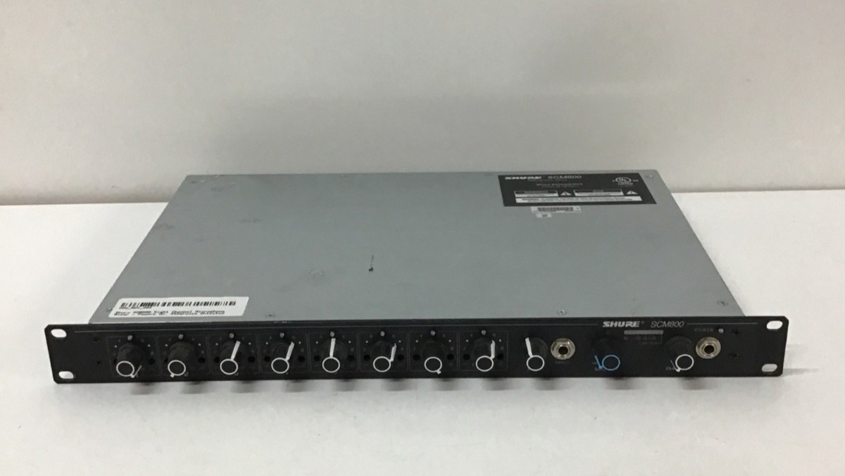 Shure SCM800 Eight Channel Microphone Mixer 2G