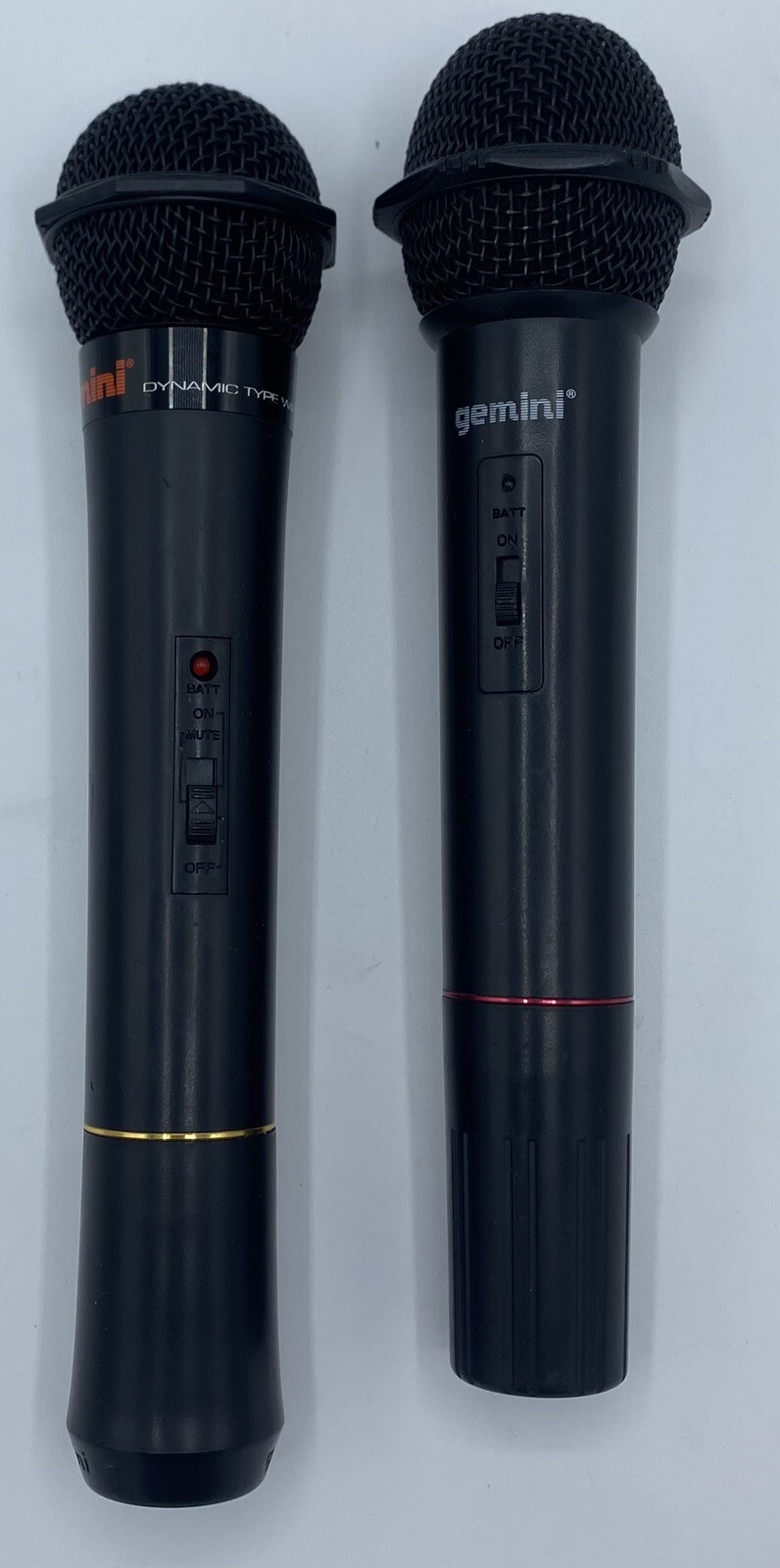(2) Gemini Wireless Microphones Dynamic Type HH-07M HH-03M