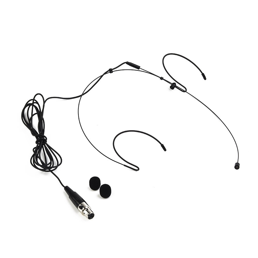 Double-Earhook-Headset Mic Headworn Microphone For For Wireless