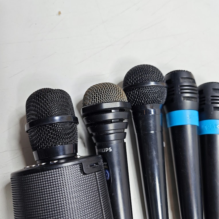 Lot of 10 Assorted Microphones – Untested, Various Models, Used