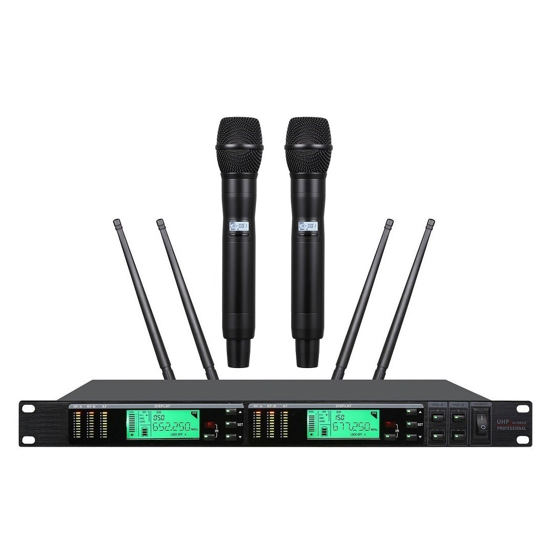 UHF Professional Wireless Microphone System for Shure UR24D True Diversity Mike