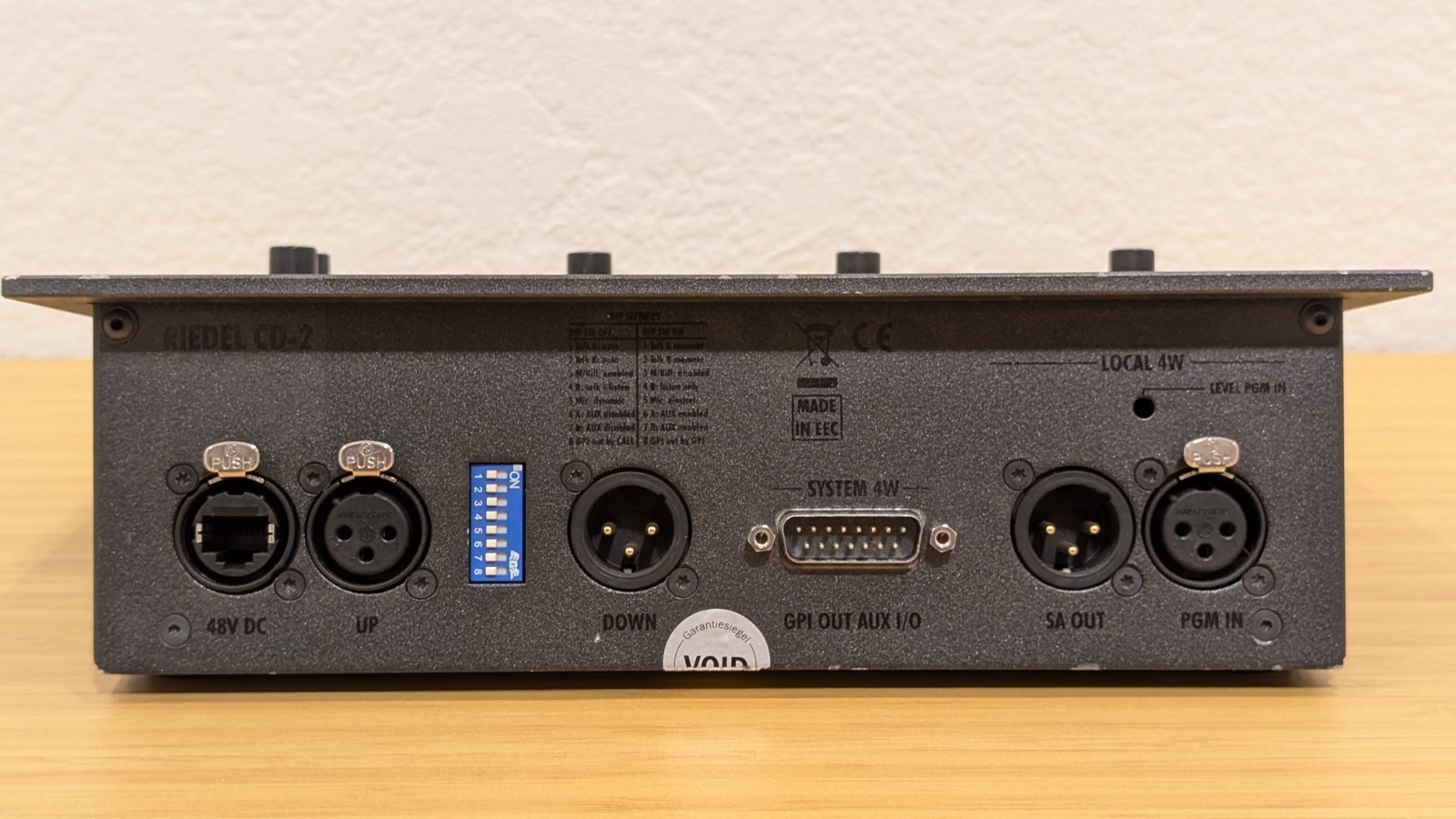 Riedel CD-2 Performer Desktop Control Station w/ Gooseneck Microphone
