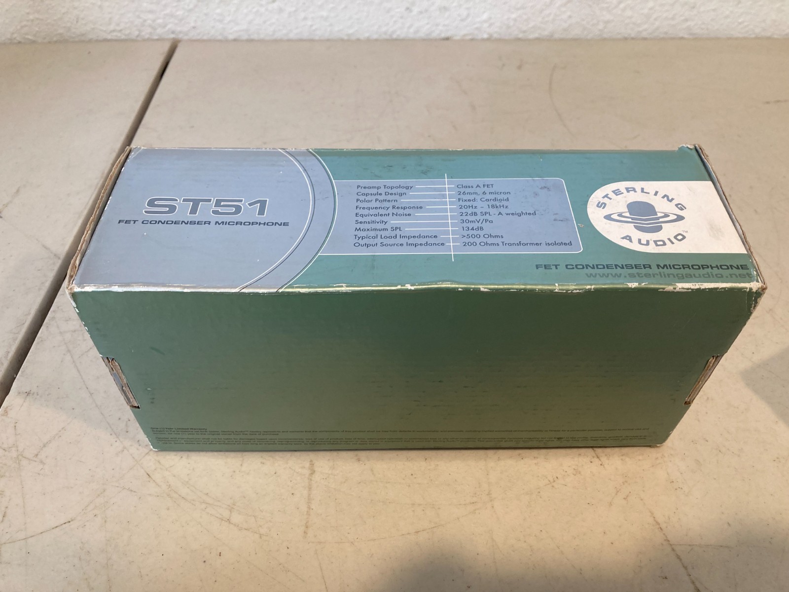 Sterling ST51 Condenser Mic w/ Box, Case & Moukey MACB1 Boom Arm Clamp Heavy Dut