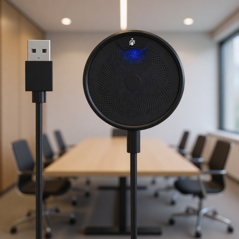 Universal USB Microphone For Laptop And Desktop Computer Meetings