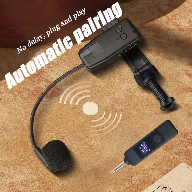 Professional Wireless Violin Microphone Violin Pickup Clip-on Instrument Mic…