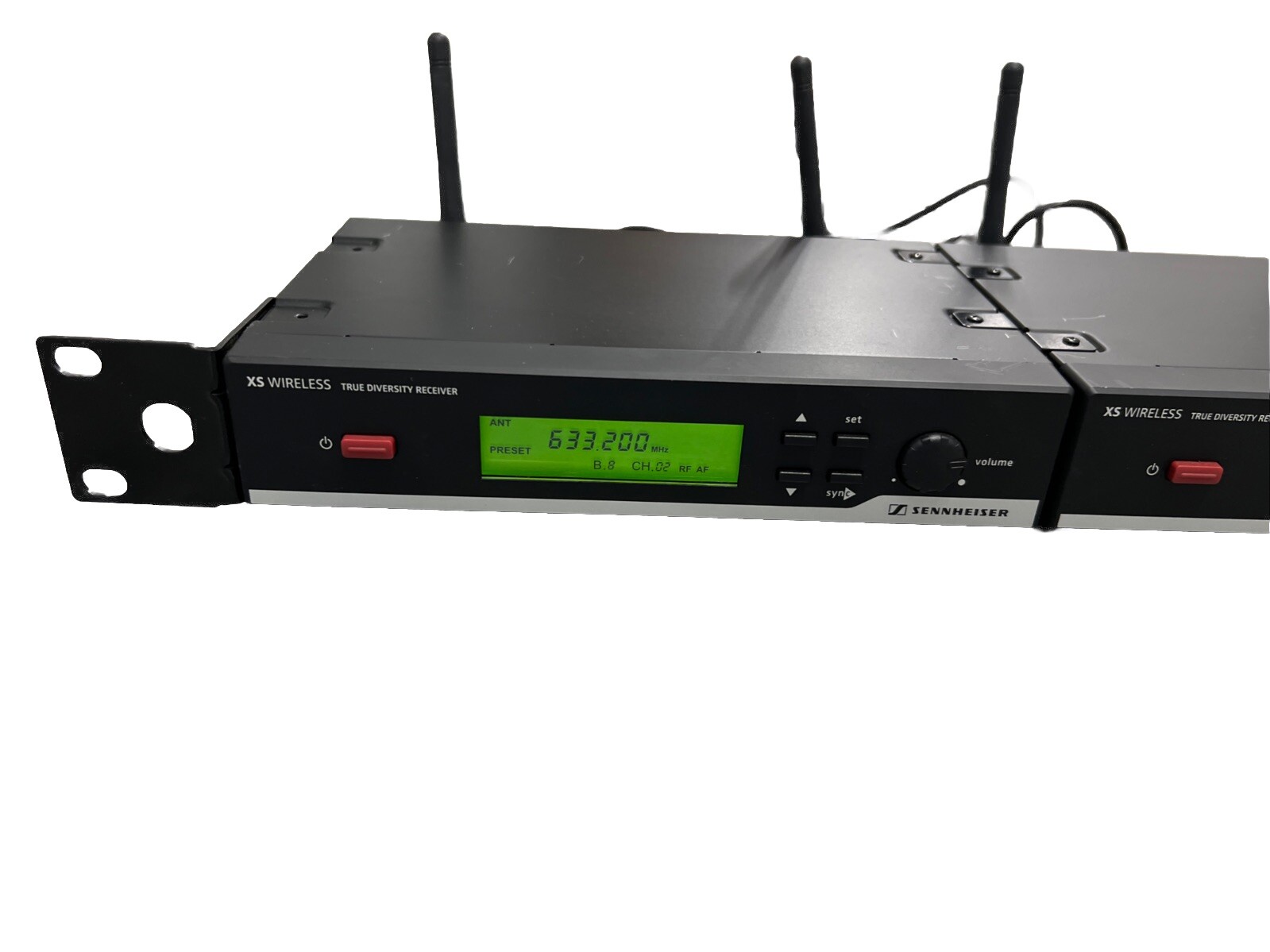 Lot Of(2) Sennheiser XS EM 10 Wireless True Diversity Receiver RANGE 614-638 MHz
