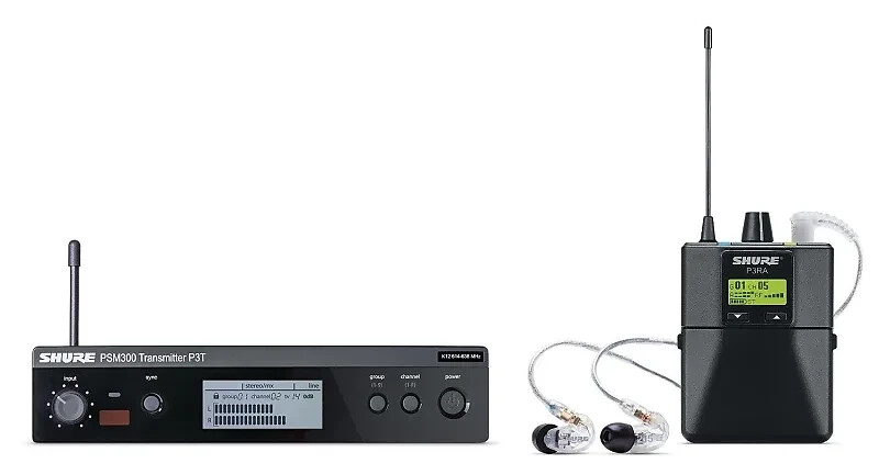 Shure P3TRA215CL PSM300 In-Ear Wireless Monitor System w/SE215-CL Earphones -G20