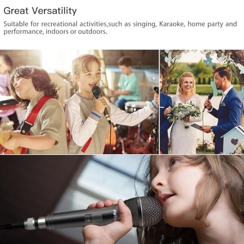 FIFINE K6 Dynamic Vocal Microphone Wired Handheld Mic 1/4 inch Plug 14.8ft Cable