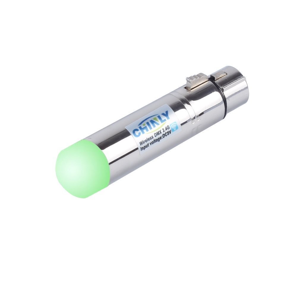 CHINLY DMX512 DMX Dfi DJ 2.4G Wireless 1 1 Receiver(built-in antenna), silver