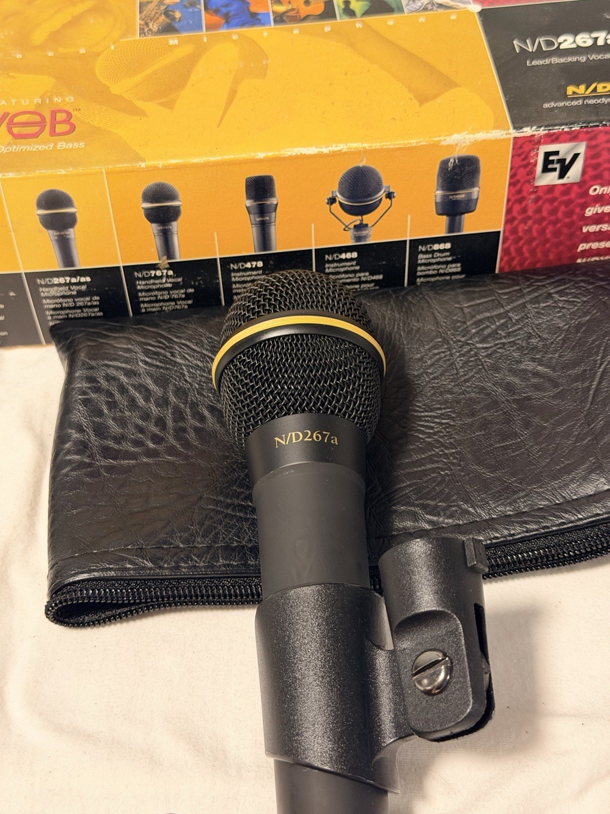 Electro-Voice N/D267AS Vocal N/DYM Microphone W/ Clip Untested