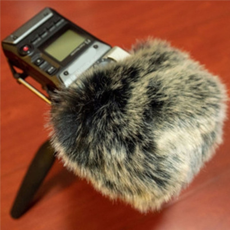 High Density Artificial Furry Windshield Cover For H5 H6 XYH5 Recorder Mic