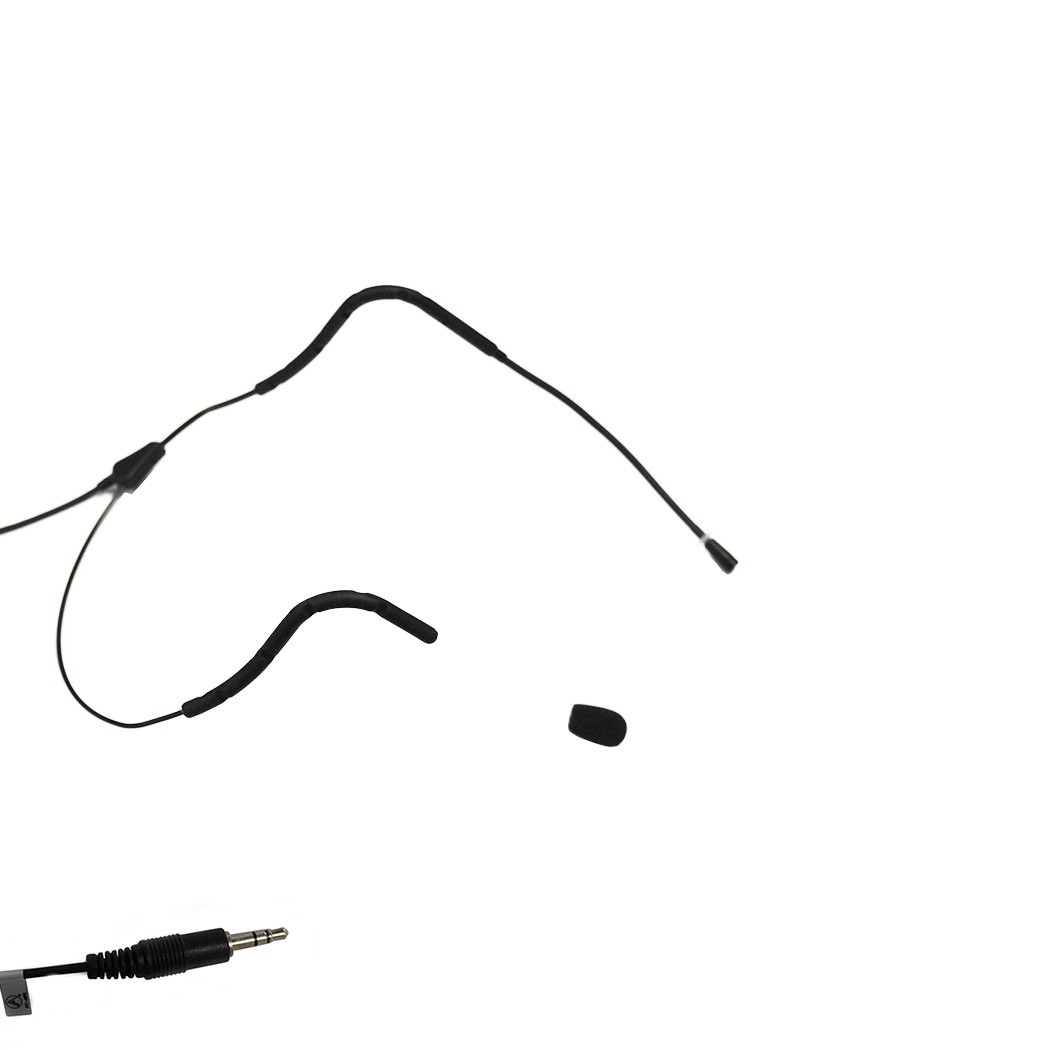 AVL623 Dual Ear Headset Microphone w/ Bendable Boom – 3.5mm Stereo Connector